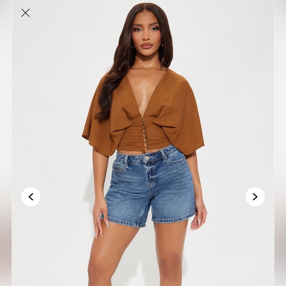 Open Weekends Top - Brown - Picture 2 of 4